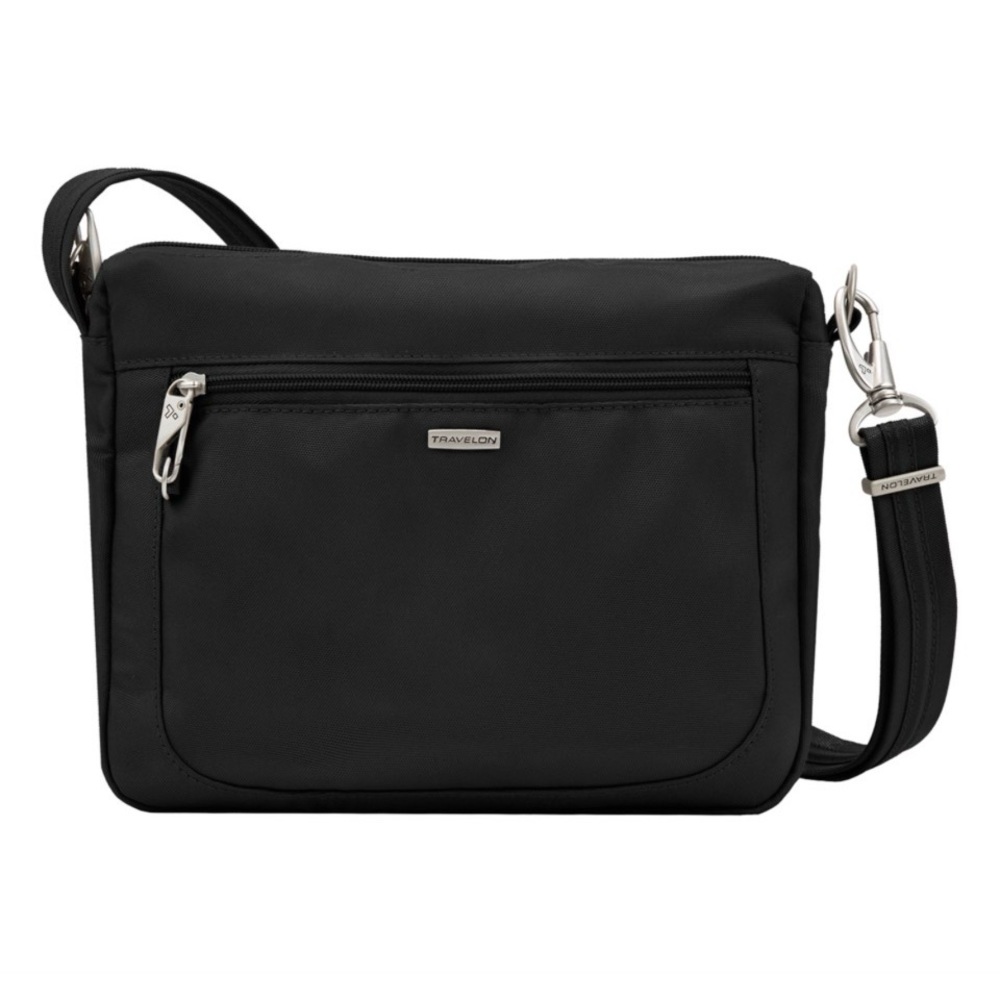 Travelon Anti-Theft Classic East-West Crossbody travel Bag black
